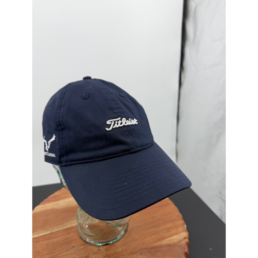 Titleist Hawk's Landing Golf Hat Men OSFA Navy Blue Adjustable Strapback Cap